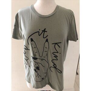 Keep It Kind - On Fire T Shirt Short Sleeve Gray - Sz 1X Women's
